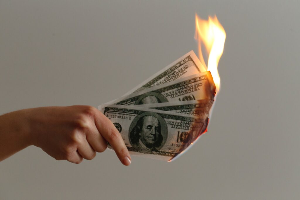 different way to burn money